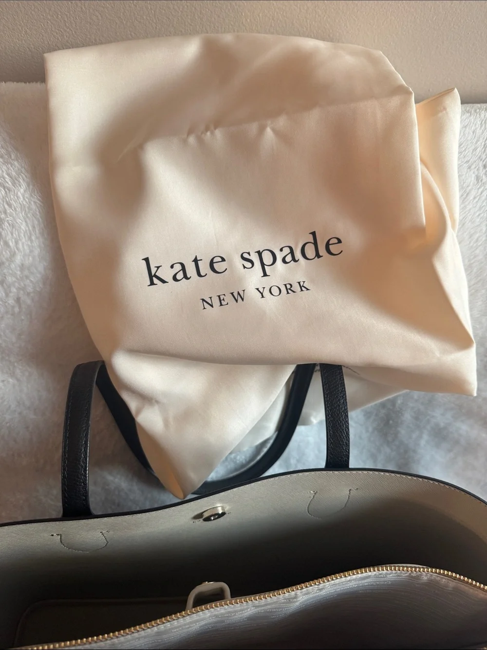 kate spade Black Pebbled Leather Tote